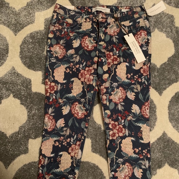 NWT Vintage America dark Floral skinny jean Sz 6P - Picture 2 of 4